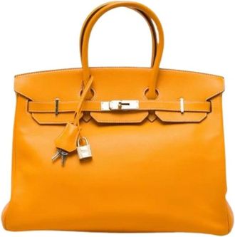 Herm&egrave;s Pre-owned Birkin 35 - - Pre-owned - Donna - Giallo - ONE SIZE