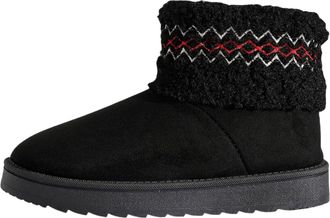 Generic Boots for Women UK Winter Snow Boots Fleece Lined Ankle Boot Slip On Warm Comfortable Outdoor Casual Shoes Thermal Insulated Non Slip Cold Weather Foo