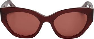 Ferragamo Cat-eye zonnebril - Dames - Zonnebrillen - Rood - ONE Size - Accessoires