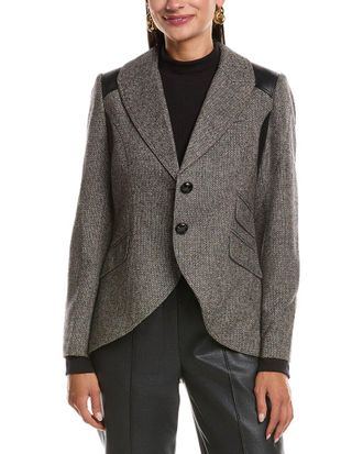 Stella + Lorenzo Wool-Blend Blazer