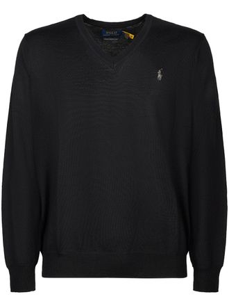 Polo Ralph Lauren V-Neck Long-Sleeve Wool Pullover Sweater