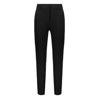 Moschino Cropped Trousers, female, Black, Size: 3XS Elegant slim fit trousers