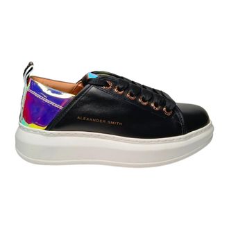 Alexander Smith Sneakers, female, Black, Size: 6 US Casual Leather Sneaker