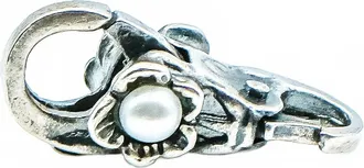 Trollbeads Womens Flower Pearl Lock Clasp In Silver