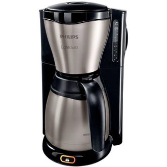 Philips Home Caf&eacute; Gaia HD7548/20 Macchina per il caff&egrave; Nero, acciaio inox Capacit&agrave; tazze=15 Isolato