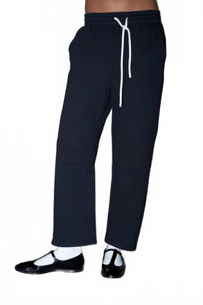 perfectwhitetee Fallon Barrel Sweatpant In True Black