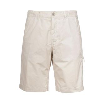 Aspesi Korte Broeken, Heren, Beige, S, Katoen, Katoenen Bermuda Shorts
