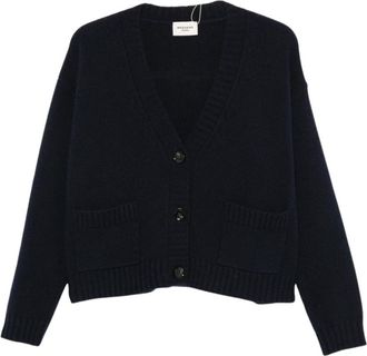 Max Mara Filmato Cardigan - Dames - Vesten - Blauw - M - Wol - Truien & Vesten