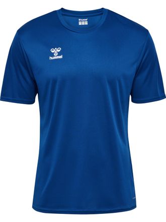 Hummel Trainingsshirt HUMMEL HMLESSENTIAL JERSEY S/S, Damen, Gr. XXL, blau (true blau), Obermaterial: 100% Polyester, normal, Rundhals, Shirts Trainingsshirt