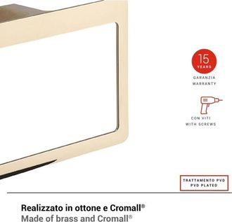 Gedy Gedy - Pi708700000 Pirenei Toallero Aro Oro - Ref: Pi708700000