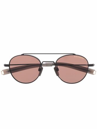 Dita Eyewear round pilot sunglasses - unisex - Metal - 50 - Black