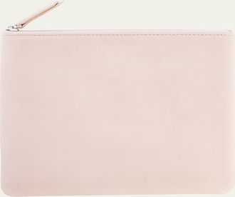 Royce Leather Monogrammed Leather Zuppered Travel Organizer Pouch