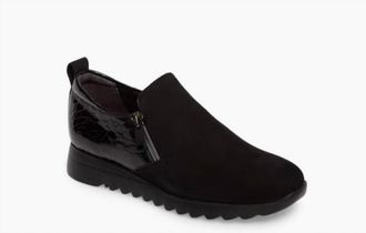 Munro Womens Abby Shoe In Black Leather