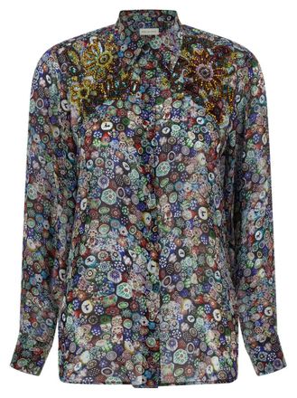 Dries Van Noten Multicolor Regular Floral Shirt