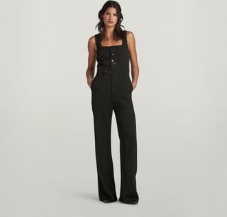 G-Star Womens G-Star RAW High Waist Jumpsuit - Black - Size Large