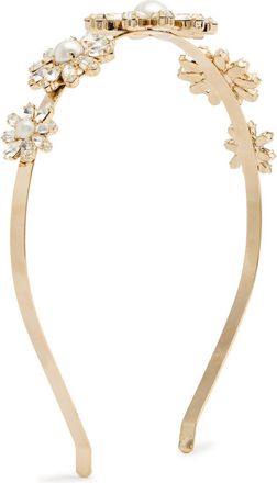 Rosantica Profumo Crystal-embellished Headband - Gold - One Size