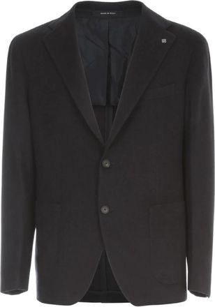 Tagliatore Klassieke Getailleerde Blazer - Heren - Blazers - Blauw - 3XL - Leer - Jassen