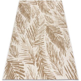 RugsX Flat 48977256 Alfombra De Sisal Hojas De Palma - Color Paja Beige Natural, Cuerda Beige 160x230 Cm