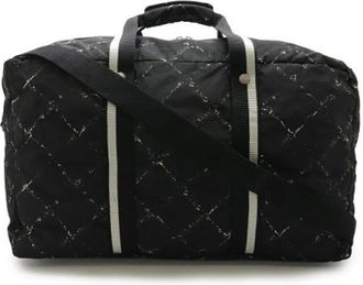 Chanel Pre-owned Weekend Bags, female, Black, Size: ONE SIZE Pre-owned Vintage Nylon Weekend Bag