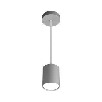Top-Light Sospensione Moderna Cilindrica Shape Metallo Grigio 1 Luce Gx53 10Cm