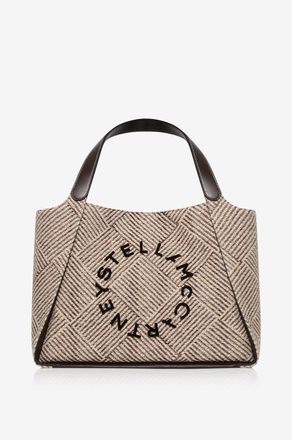 Stella McCartney Shopper aus Jacquard Stella Logo Large