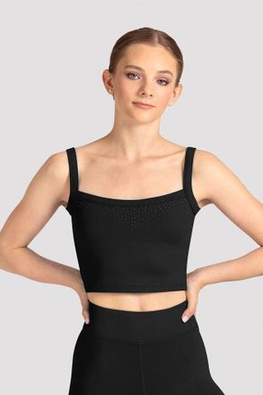 Bloch Ladies Mirella Celeste Camisole Printed Crop Top, Caribbean