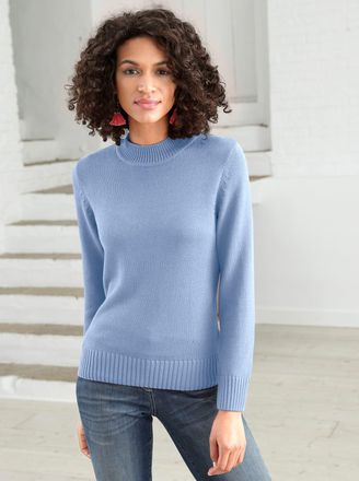 Casual Looks Stehkragenpullover »Pullover«