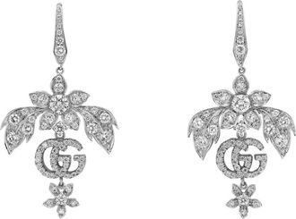 Gucci Flora Oorbellen - Dames - Oorbellen - Grijs - ONE Size - Accessoires