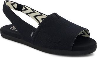Toms Alpargata Slingback Sandal in Black at Nordstrom, Size 6.5
