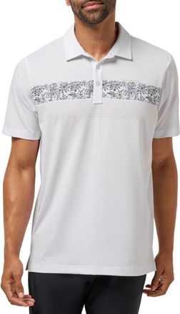 Travis Mathew Performance Jersey Flight Polo Shirt in White at Nordstrom, Size Xx-Large
