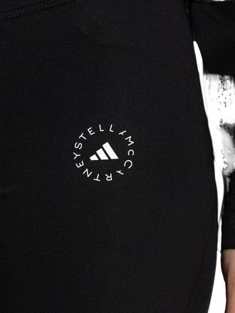 adidas by Stella McCartney Logo-Embroidered Leggings - Black