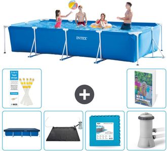 Intex Piscina Con Estructura Rectangular - 450x220x84 Cm - 7-piezas S99
