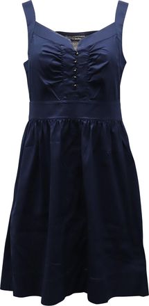 Diane Von Fürstenberg Diane Von Furstenberg Sleeveless Mini Dress in Navy Blue Jersey