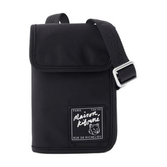 Maison Kitsun&eacute; Maison Kitsune Synthetic Neck Pouch - Black