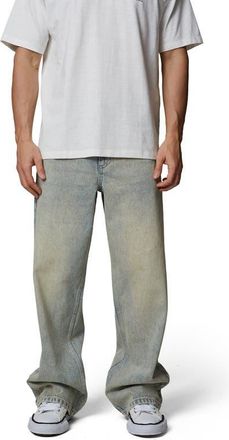 Good For Nothing Straight Leg Baggy Jeans in Medium Blue at Nordstrom, Size Xx-Large