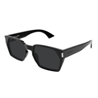 Saint Laurent Vierkante Zonnebril - unisex - Accessoires - Zwart - Maat: 57 MM