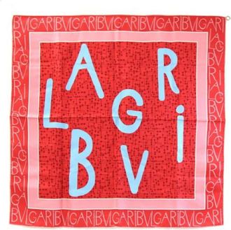 Bulgari Pre-owned Scarves, female, Red, Size: ONE SIZE Pre-owned Vintage Silk Scarf