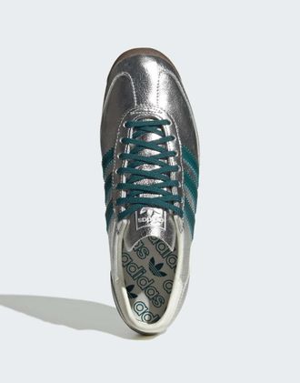 adidas Originals Sl 72 og - Scarpe color argento metallizzato/verde intenso