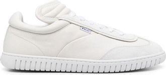 Bally White Calfskin Low Top Mens Sneakers