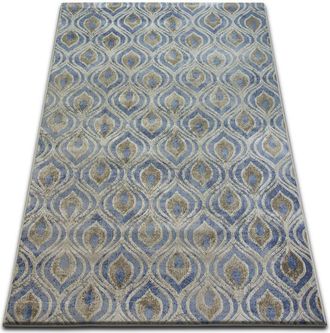 RugsX Rugsx - Alfombra Drop Jasmine 030 Azul Claro/color Humo Blue 133x190 Cm