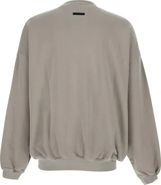 Fear of God Mens Crewneck Sweatshirt Grey Cotton Sweatshirts Sweater