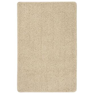 Berkfield Home Shaggy Rug Cream 200x290 cm Anti Slip | Size: Medium