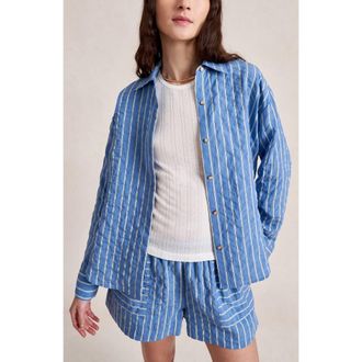 La Ligne Tangier Shirt in Chambray at Nordstrom, Size X-Small