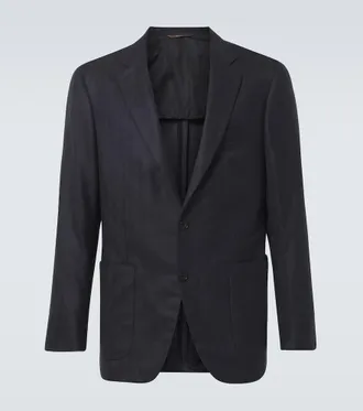 Canali Blazer Kei in seta e cashmere