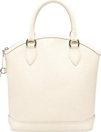 Louis Vuitton Pre-owned Handbags, female, White, Size: ONE SIZE Pre-owned Leather Top Handle Bag