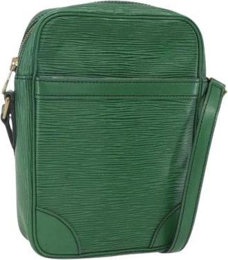 Louis Vuitton Pre-owned Vintage Cross Body Bag - Dames - Vintage Schoudertas - Groen - ONE Size - Leer - Vintage