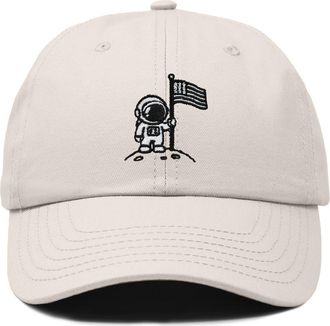 Dalix Moon Mission Dad Cap in Beige at Nordstrom