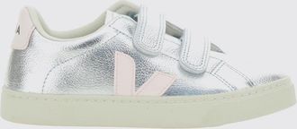 Veja Sneakers Esplar da bambino in pelle organica con chiusura a strappo