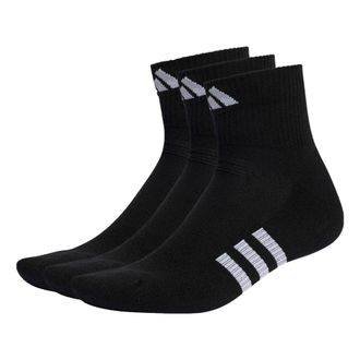 adidas Performance Cushioned Mid-Cut Socks 3 Pairs Black IC9519