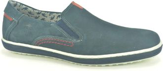 Fluchos Printed Nubuck Loafers - Heren - Loafers - Blauw - 40 EU - Leer - Schoenen